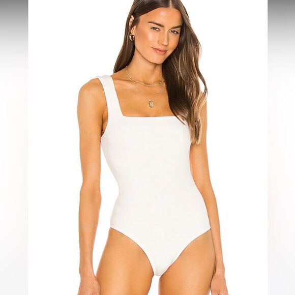 Dory Bodysuit in Bone Stretch Show Me Your Mumu Size XS - Picture 3 of 8